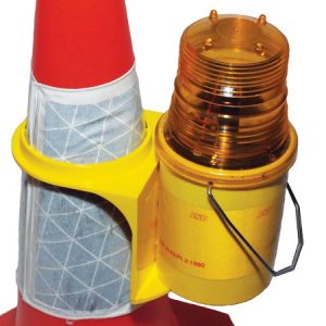 Road Cone Beacon Light with bracket (battery not included)