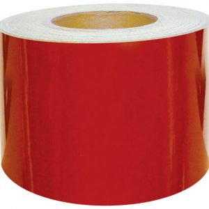 ORALITE 150mm x 50m reflective 5200 Economy Red tape