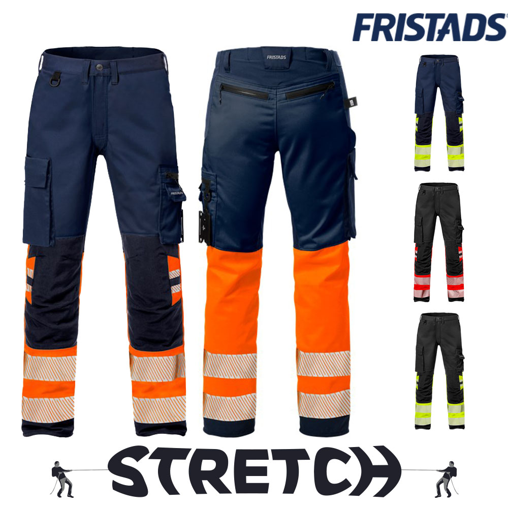 High vis craftsman trousers class 1 2127 CYD  Fristad