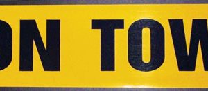 Magnetic “ON TOW” Sign
