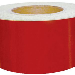 ORALITE 100mm x 50m reflective 5200 Economy Red tape