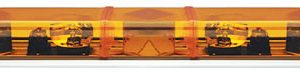 ECCO/Vision Alert 1200mm Lightbar, 24v, 4 Rotators, All Amber