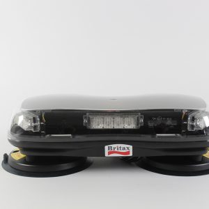 Britax A4 Mini Series 420mm LED Low Profile Magnetic Lightbar Clear Lens with Amber LEDs (12/24v) Approved ECE R65