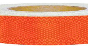 3M Hi-Vis 25mm x 45m Red/Orange Fluorescent Retro Reflective