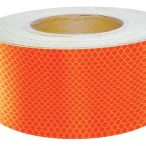 3M Hi-Vis 100mm x 45m Red/Orange Fluorescent Retro Reflective