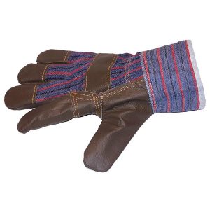 Rigger Type Leather Palm Canvas Backed Gloves