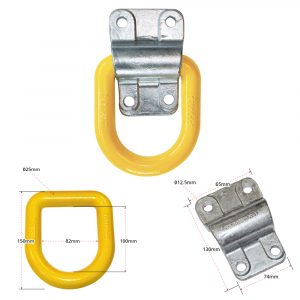 Heavy Duty High Tensile Steel Lashing Ring 12 Tonne SWL With Steel Strap (EN29367-2)