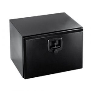 Zinc Plated 600x400x500mm Black Powder Coated Steel Locker Box