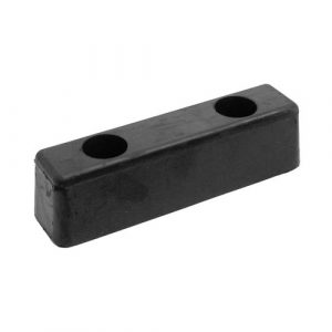 Rubber Buffer 200mm x 50mm x 50mm 2 Fixing Holes