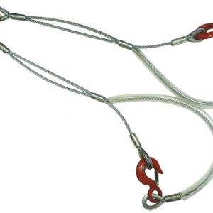 Steel cable winch brother 8mm, plastic sleeved