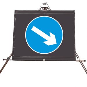 Roll Up Directional Arrow Sign