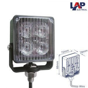 LAP SQ4A Warning Light Amber 10-30v