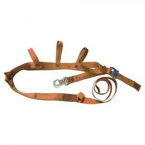 RDT Orange Webbing Strap up to 20″ Wheels with Load Rating Tag