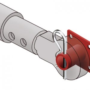 Holder Bracket with Large R Clip for Euro Tow Pole 44 Tonne