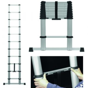 Aluminium Telescopic Ladder 11-Tread, 3.2mtr, Conforms to EN 131