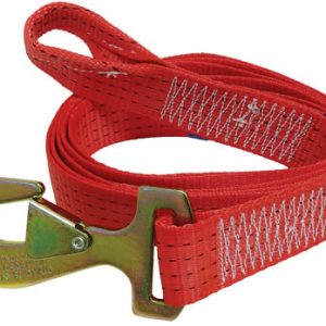 Tow Strap 3m, flat snap hook to loop