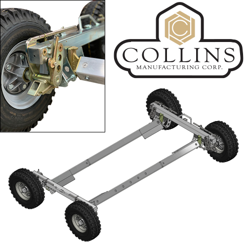 Collins Euro Spec HiSpeed Dolly 500X8 With Aluminium Cross Rails RED