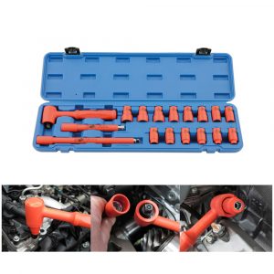 Insulated Socket Set 3/8″D 17 Piece For Electric & Hybrid Vehicles