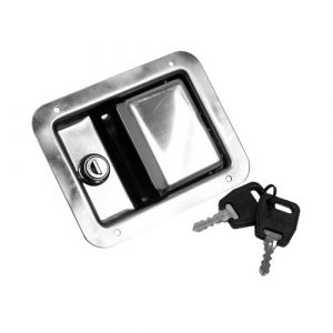 Stainless Steel Paddle Lock 140mm x 108mm Flush Fit