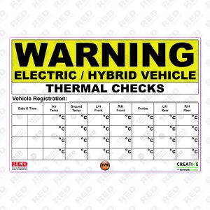 EV Thermal Check Window Sticker