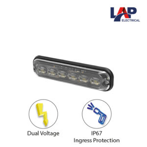 LAP HLED Directional 6 Head LED Module Amber (IP67K)