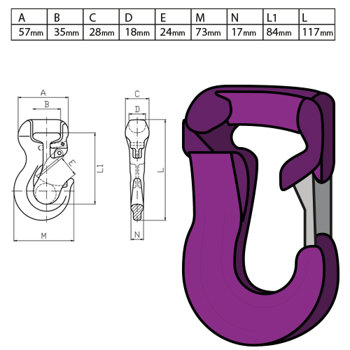 Roundsling ‘Joker’ Hook 1 Tonne