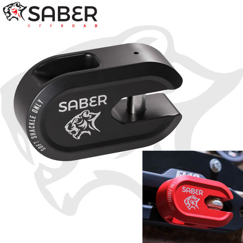 Saber 7075 Alloy Short Winch Shackle – Cerakote Black