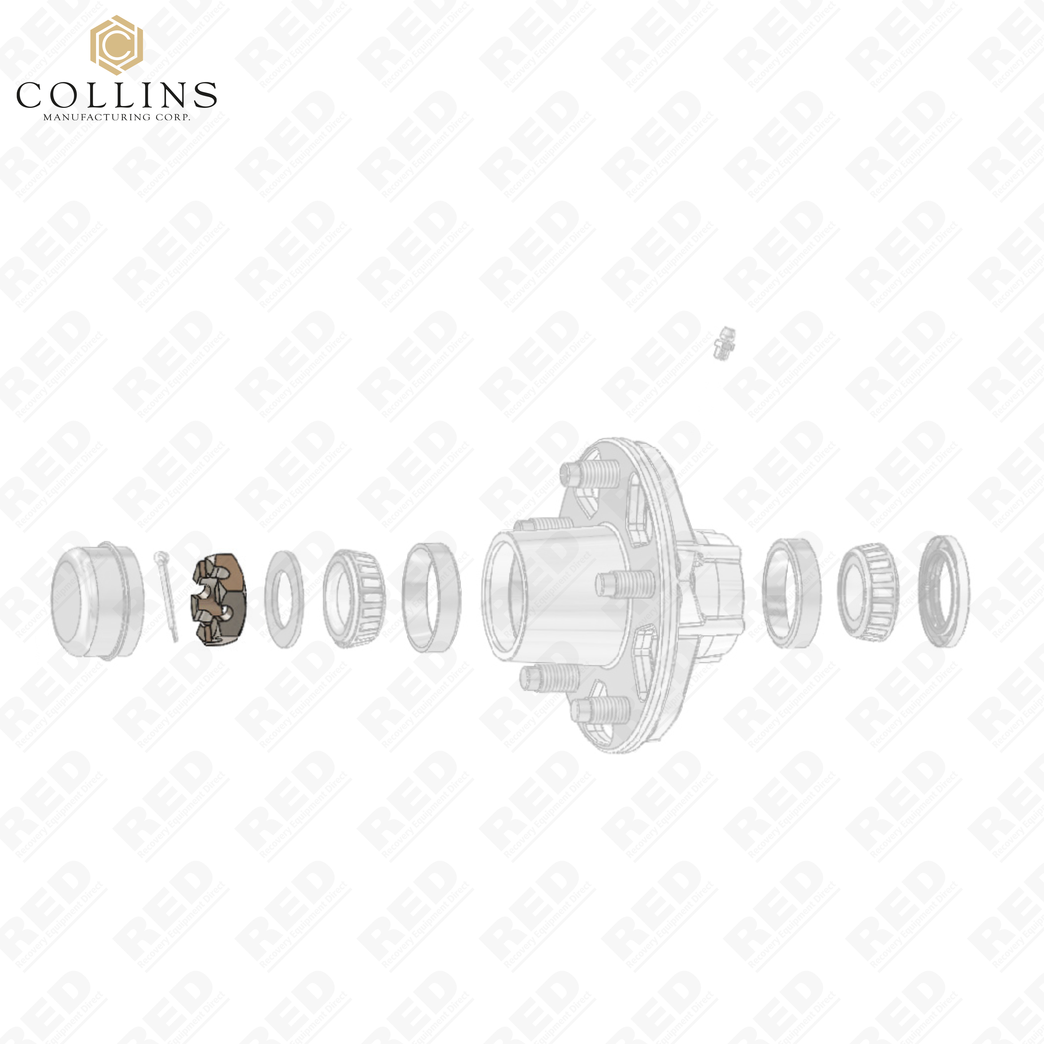 Collins Spare Hi-Speed Dolly Castle Nut