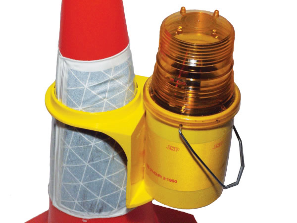 Road Cone Beacon Light with bracket (battery not included)