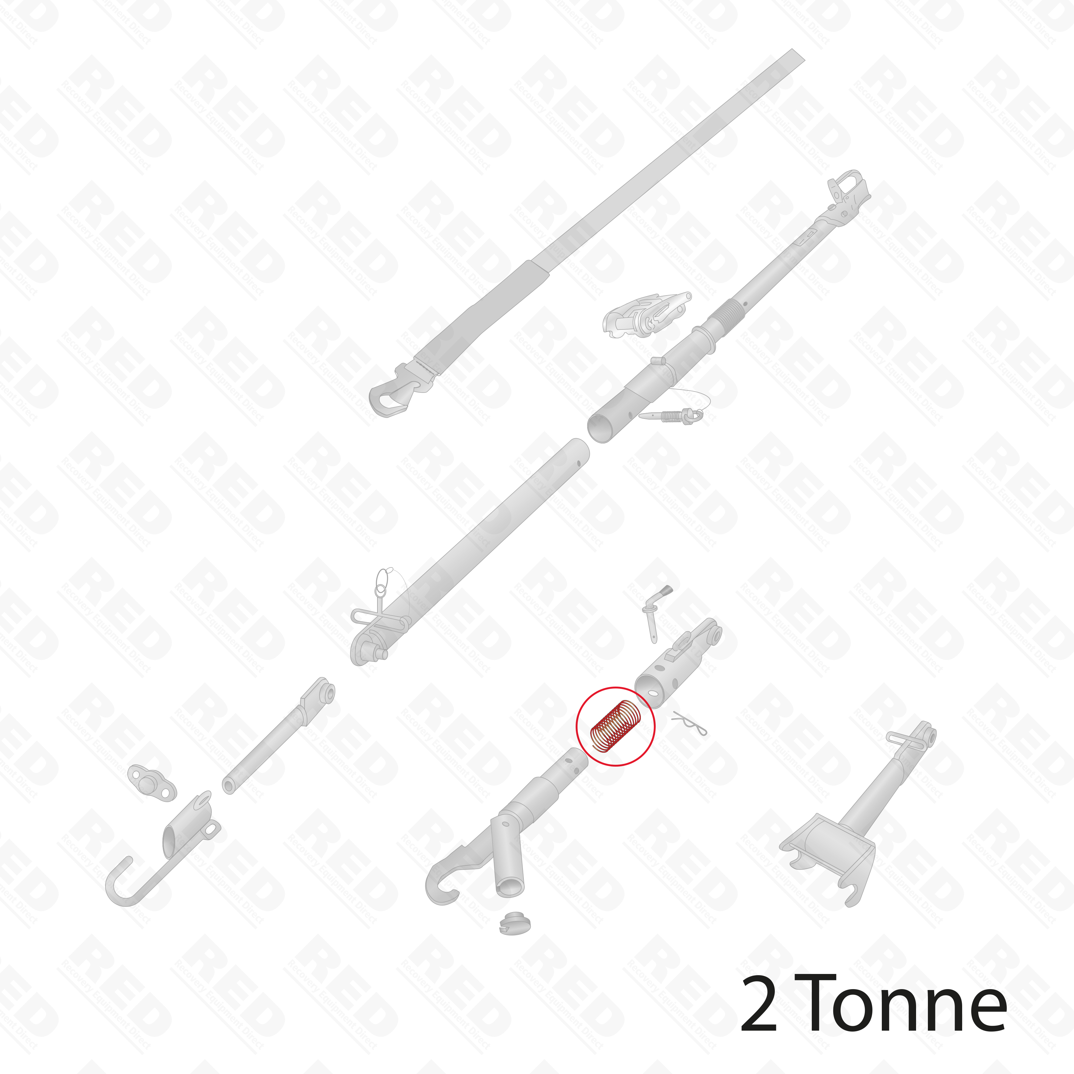 2T Tow Pole Spare ST20/07e – Spring For Spring Hook
